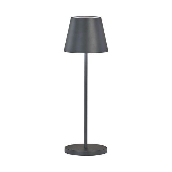 Fekete LED dimmelhető asztali lámpa fém búrával (magasság 34 cm) Cosenza 2.0 – Fischer & Honsel