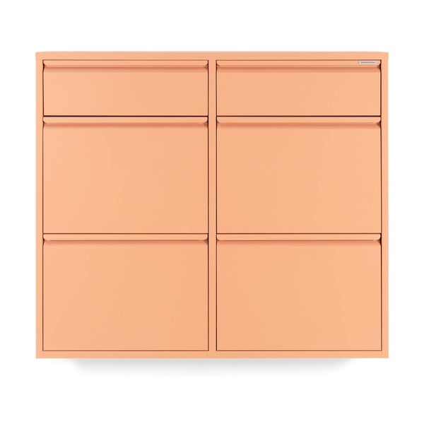 Lazacszínű fém billenő ajtós cipőtartó 98x86x15 cm Billy – Spinder Design-image-2