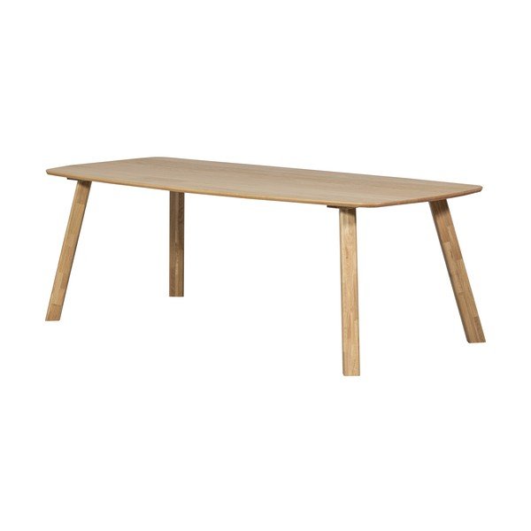 Tölgyfa étkezőasztal 100x220 cm Tablo – WOOOD-image-2