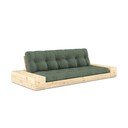 Zöld kinyitható kanapé 244 cm Base – Karup Design