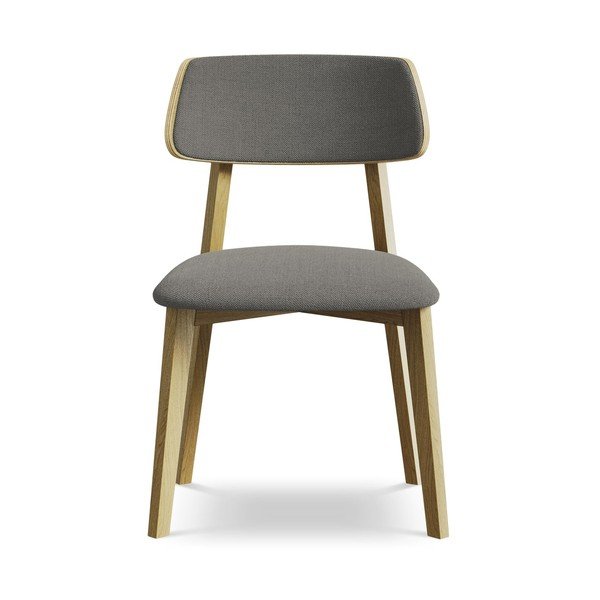 Szürke tömörfa étkezőszék Niu – Makamii-image-1