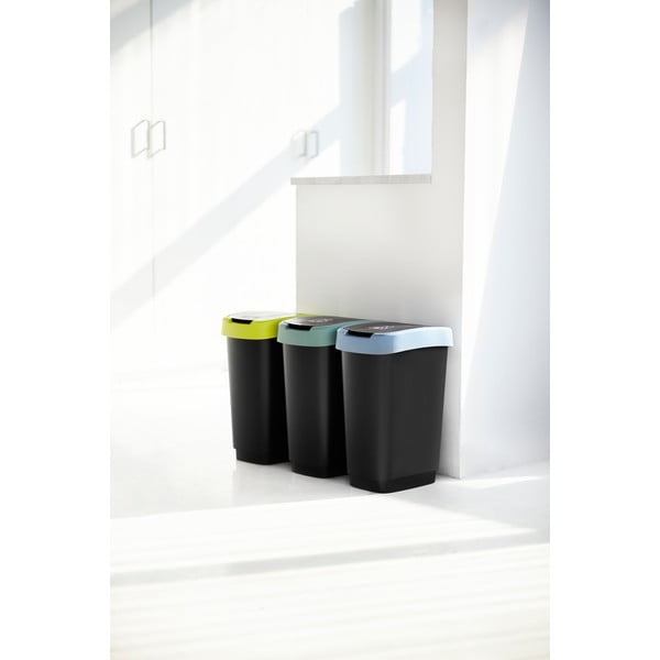 Szemetes újrahasznosított műanyagból 25 l Twist - Rotho-image-1