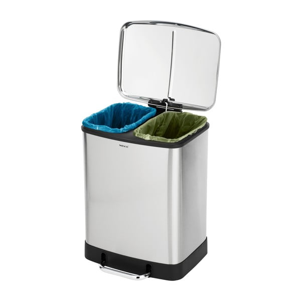 Rozsdamentes acél szelektív szemetes 24 l Studio Duo – Wenko