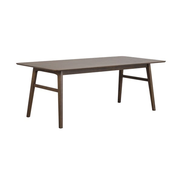 Nagano barna étkezőasztal tölgyfa dekorral, 205 x 95 cm - Rowico-image-2