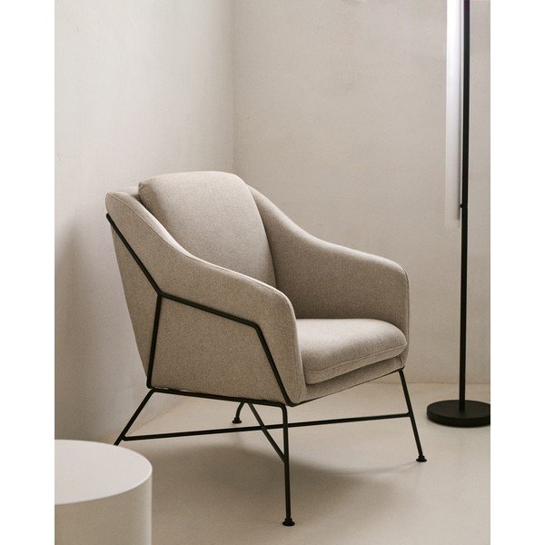Bézs fotel Brida – Kave Home-image-1