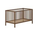 Barna bükkfa babaágy levehető oldallal-állítható magassággal 70x140 cm Dino – Vipack