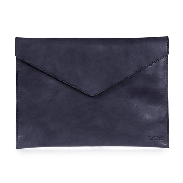 Kék boríték formájú laptoptartó bőrből, méret: 13" - O My Bag