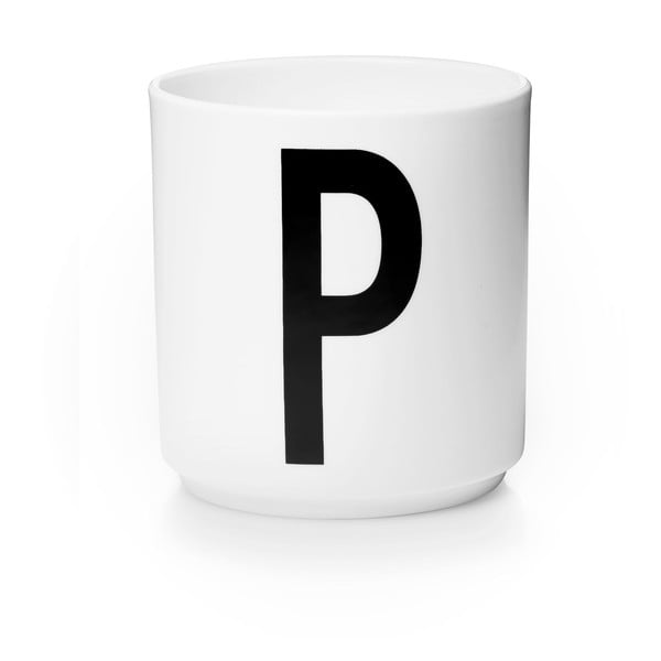 Personal P fehér porcelánbögre - Design Letters