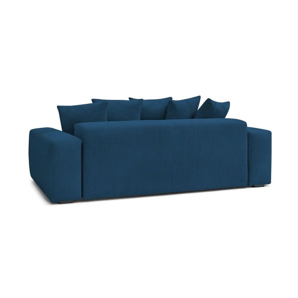 Sötétkék kordbársony kanapé 280 cm Voltaire – Bobochic Paris-image-4