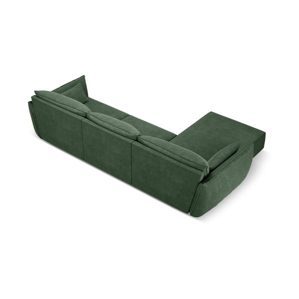 Sötétzöld sarokkanapé (bal oldali) Vanda – Mazzini Sofas-image-3