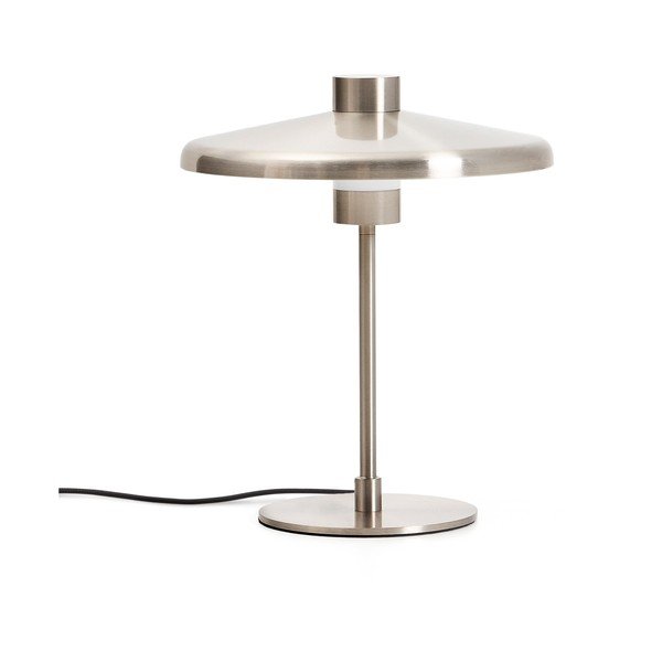 Ezüstszínű asztali lámpa fém búrával (magasság 32,5 cm) Nuvira – Kave Home