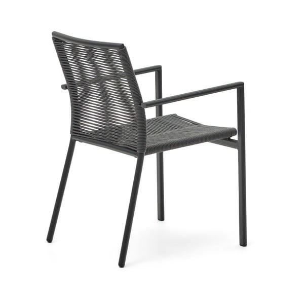 Sötétszürke fém kerti szék Culip – Kave Home-image-4
