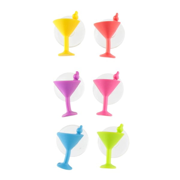Cocktail Glass Markers 6 részes koktélos pohárjelölő szett - Le Studio