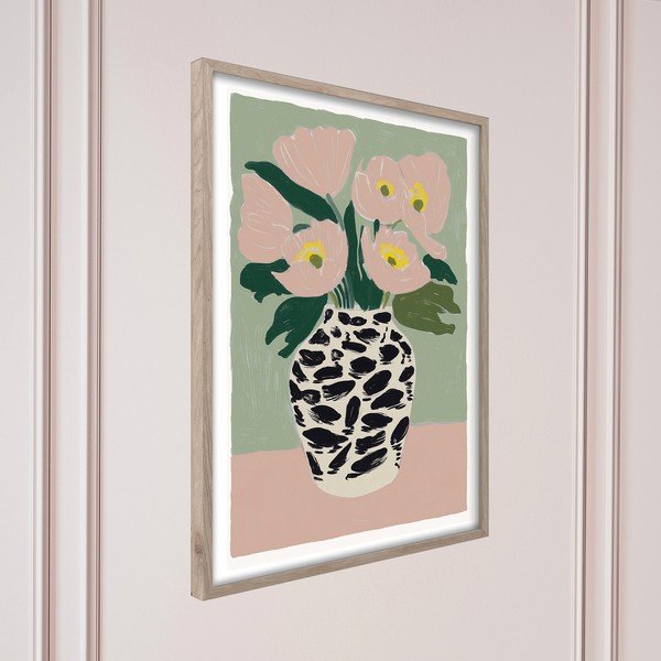 Nyomtatott keretezett kép 50x70 cm Spotted Vase – Styler-image-4