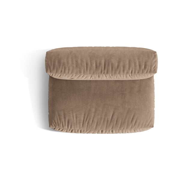 Világosbarna bársony kanapé modul (középső rész) Martina – Micadoni -image-3