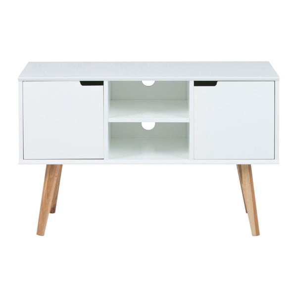 Fehér TV-állvány 96x62 cm Mitra - Actona-image-2