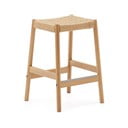 Natúr színű tölgyfa bárszék szett 2 db-os (ülésmagasság 66 cm) Yalia – Kave Home