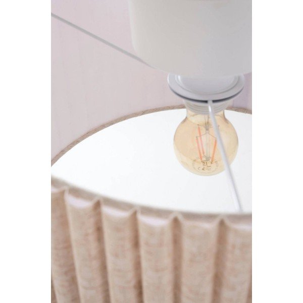 Bézs len mennyezeti lámpa ø 40 cm Alina – Jotex-image-3