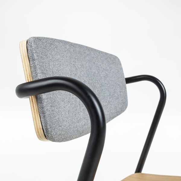 Zaha étkezőszék tölgyfa dekorral - Kave Home-image-4