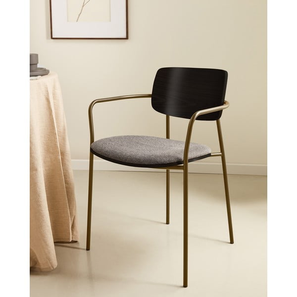 Szürke-barna étkezőszék Maureen – Kave Home-image-1