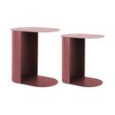 Fém tárolóasztal szett 2 db-os 30x45 cm Riqueza Oval – Leitmotiv