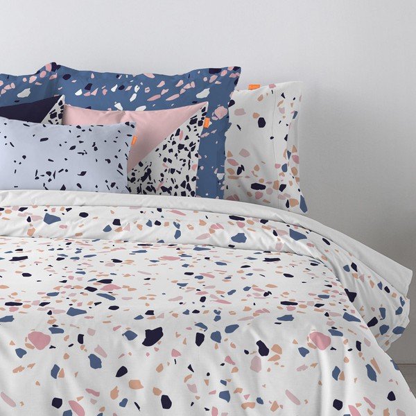 Terrazzo pamut párnahuzat, 60 x 60 cm - Blanc-image-1