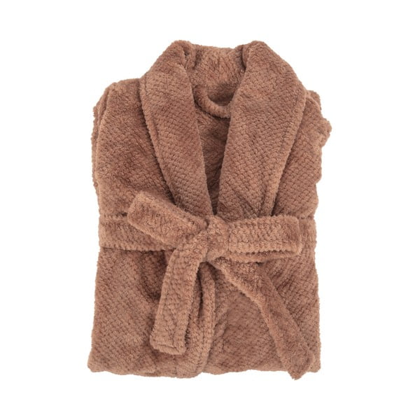 Barna mikroplüss fürdőköpeny L/XL Pippa – Tiseco Home Studio-image-2