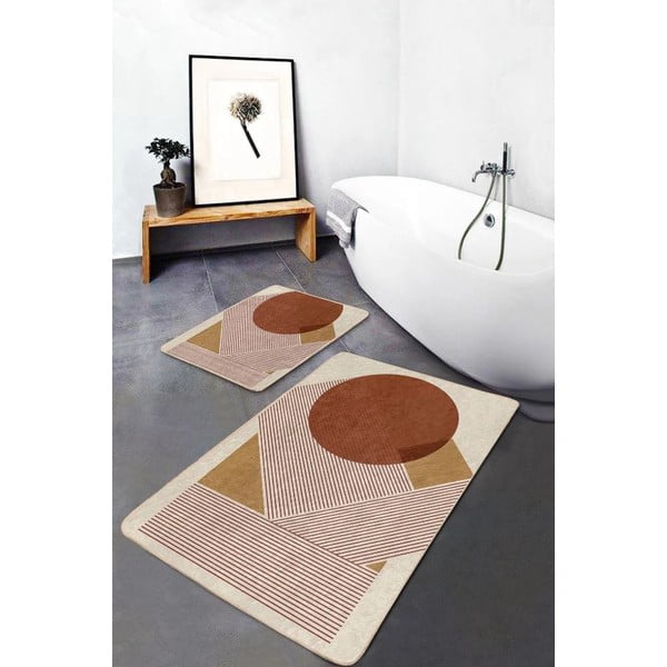 Bársony fürdőszobai kilépő szett 2 db-os 60x100 cm – Mila Home-image-1