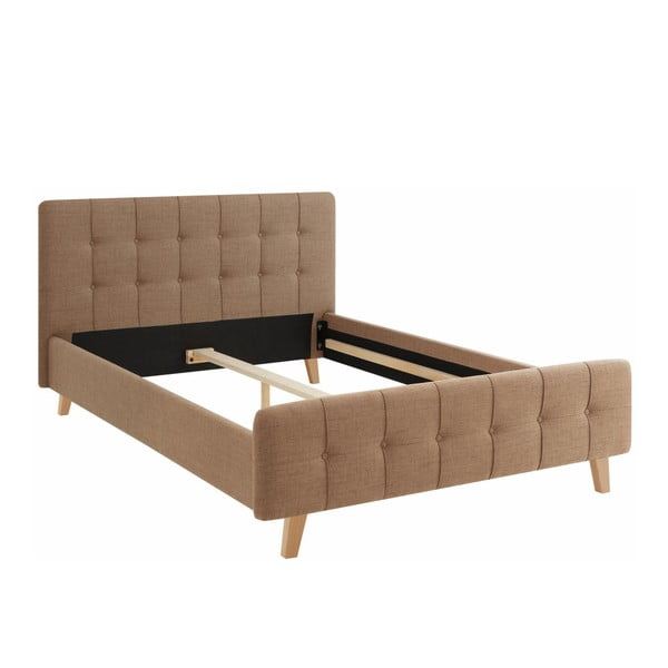 Limbo barna kétszemélyes ágy, 140 x 200 cm - Støraa