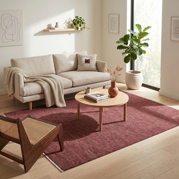 Borvörös szőnyeg 160x230 cm Puro – ESTE-image-2