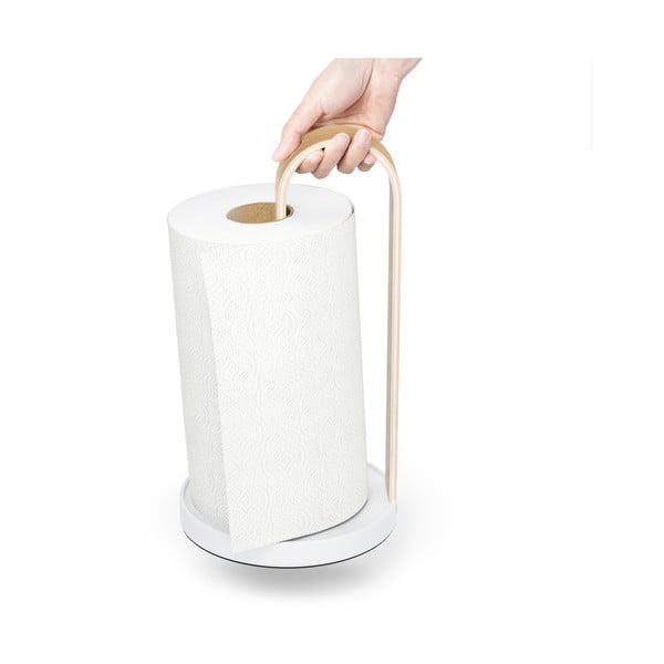 Fehér fa papírtörlő tartó ø 17 cm Bellwood – Umbra-image-3