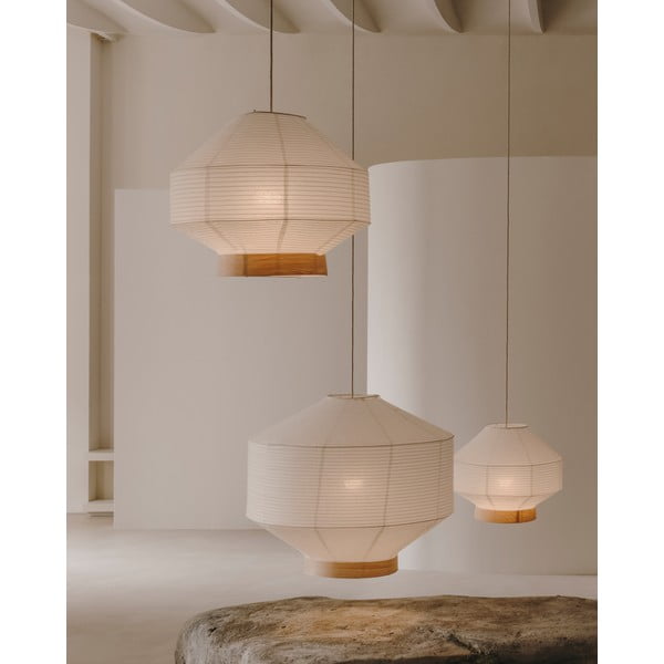 Fehér lámpabúra ø 80 cm Hila – Kave Home-image-2