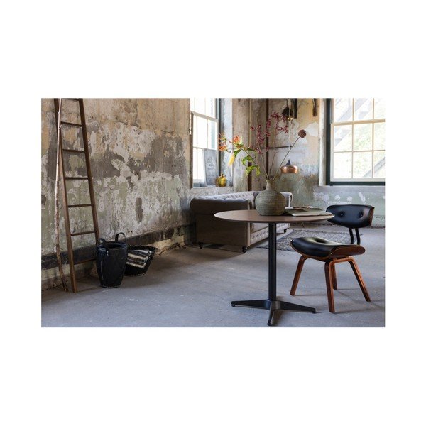 Asztal fekete acél szerkezettel, ⌀ 75 cm - Dutchbone-image-4