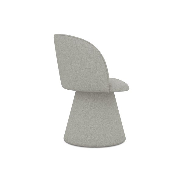 Világosszürke kárpitozott étkezőfotel Maia – Makamii-image-3