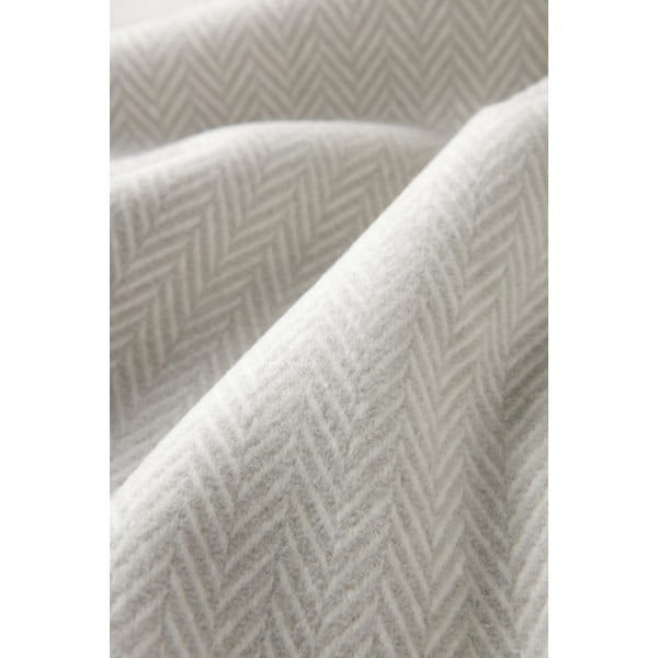 Skyline világosszürke pamutkeverék pléd, 140 x 180 cm - Euromant-image-3