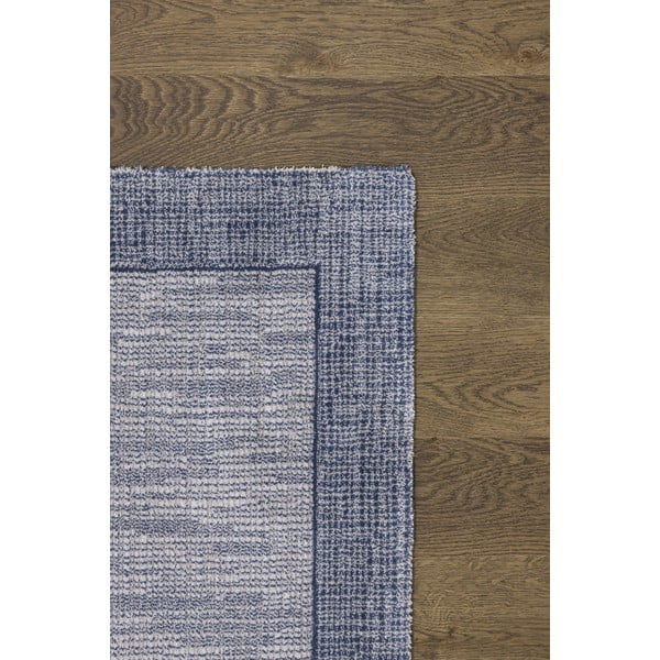 Sötétkék gyapjú szőnyeg 200x300 cm Linea – Agnella-image-3