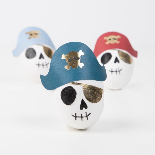 Parti kiegészítő készlet 3 db-os Pirate Skulls Surprise Balls – Meri Meri-image-4