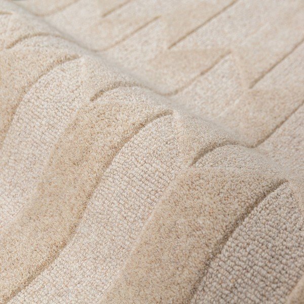 Zöld-natúr színű kézi szövésű gyapjú szőnyeg 200x290 cm Apex Border Wool – Flair Rugs-image-4