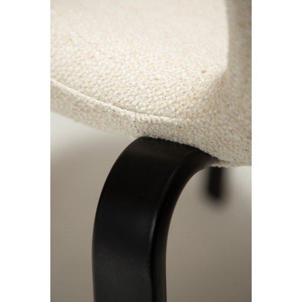 Krémszínű kárpitozott étkezőszék Heap – DAN-FORM Denmark-image-4