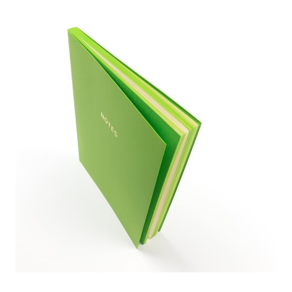 Colourblock zöld jegyzetfüzet, A5 - GO Stationery