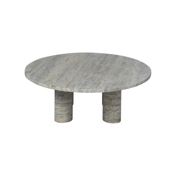 Szürke kő kerek dohányzóasztal ø 75 cm Volos – Blomus