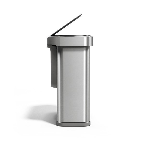Ezüstszínű acél szelektív-érintésmentes szemetes 34+24 l Dual Sensor – simplehuman-image-4