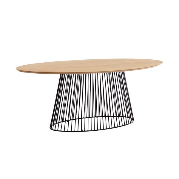 Étkezőasztal mangófa asztallappal, 200 x 110 cm - Kave Home-image-4