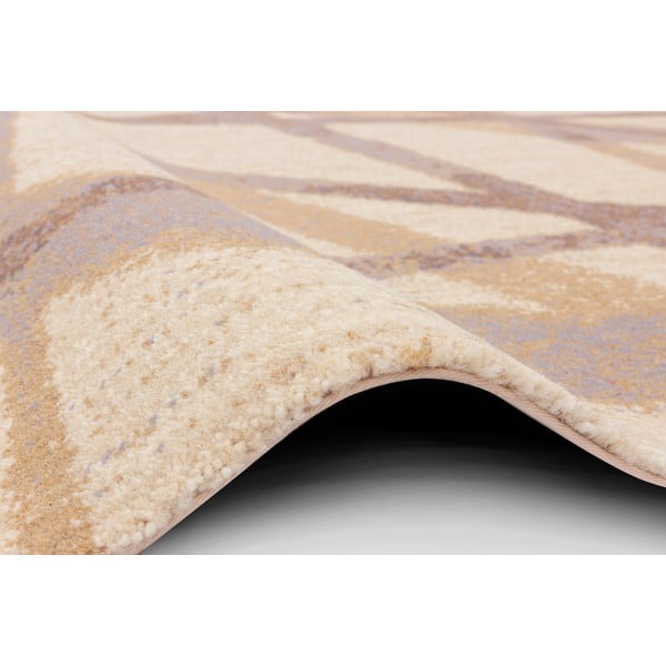 Bézs gyapjú szőnyeg 100x180 cm Sticks – Agnella-image-2