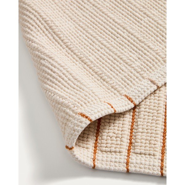 Narancssárga-bézs textil fürdőszobai kilépő 50x80 cm Merade – Kave Home-image-1