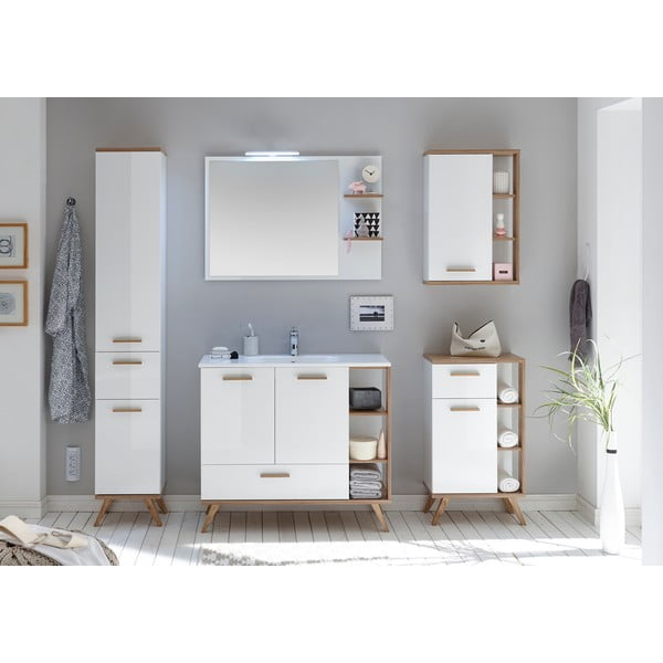 Fali tükör polcokkal 100x75 cm Set 923 - Pelipal-image-1