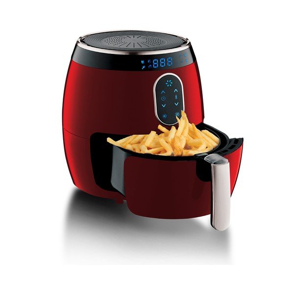 Piros forrólevegős fritőz Burgundy Metallic Line – BerlingerHaus-image-2