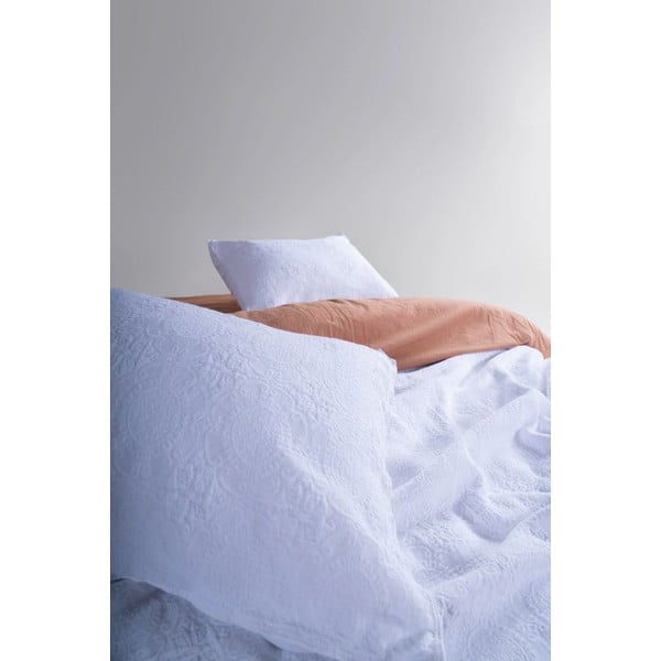 Fehér jacquard ágytakaró és párnahuzat szett 180x240 cm Jacquard – Mila Home Luxury-image-3