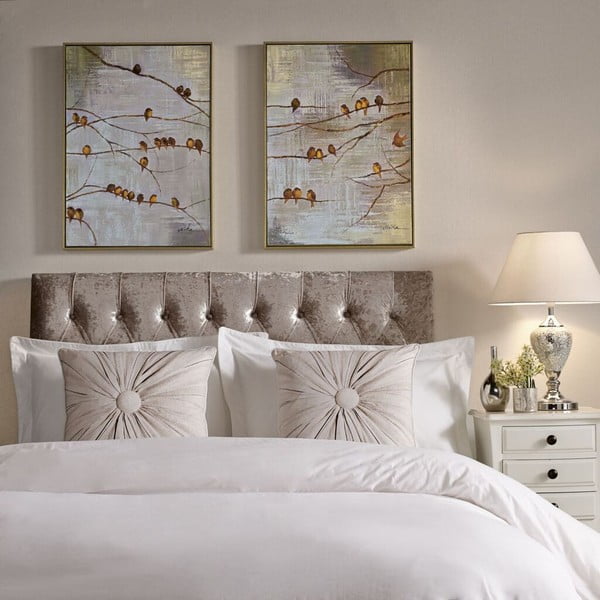 Birds 2 db kézzel festett fali kép - Graham & Brown-image-1