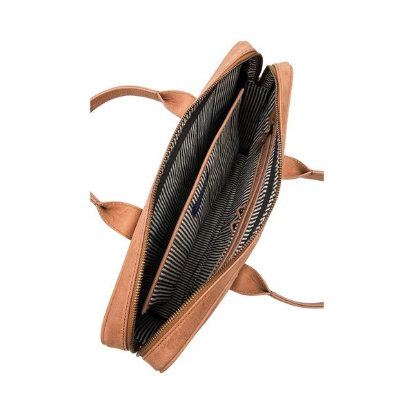 The Harvey laptoptáska bőrből, teveszínű - O My Bag-image-2